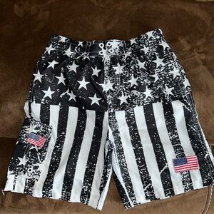 Boy’s flag swim trunks